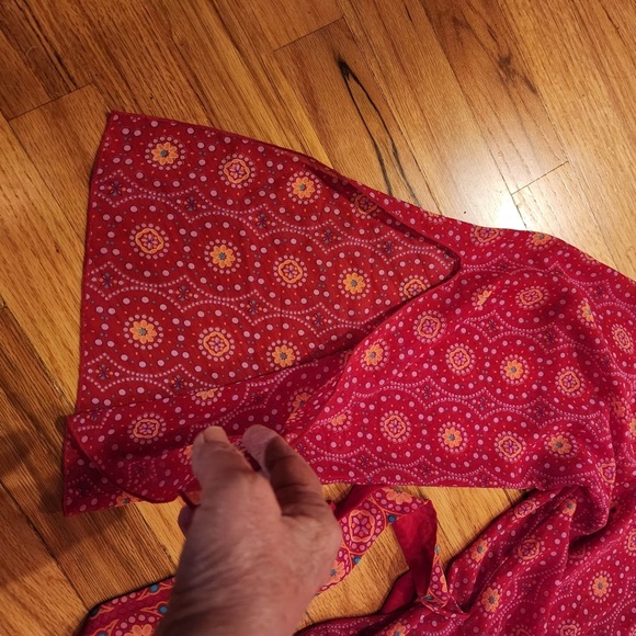 Josie Sheer Robe / Coverup with Tie and Pockets L - Picture 5 of 8